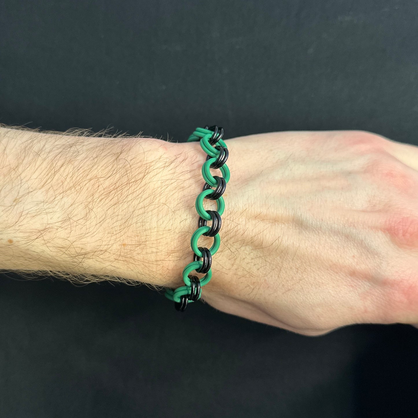 The Bracelet: Black / Green