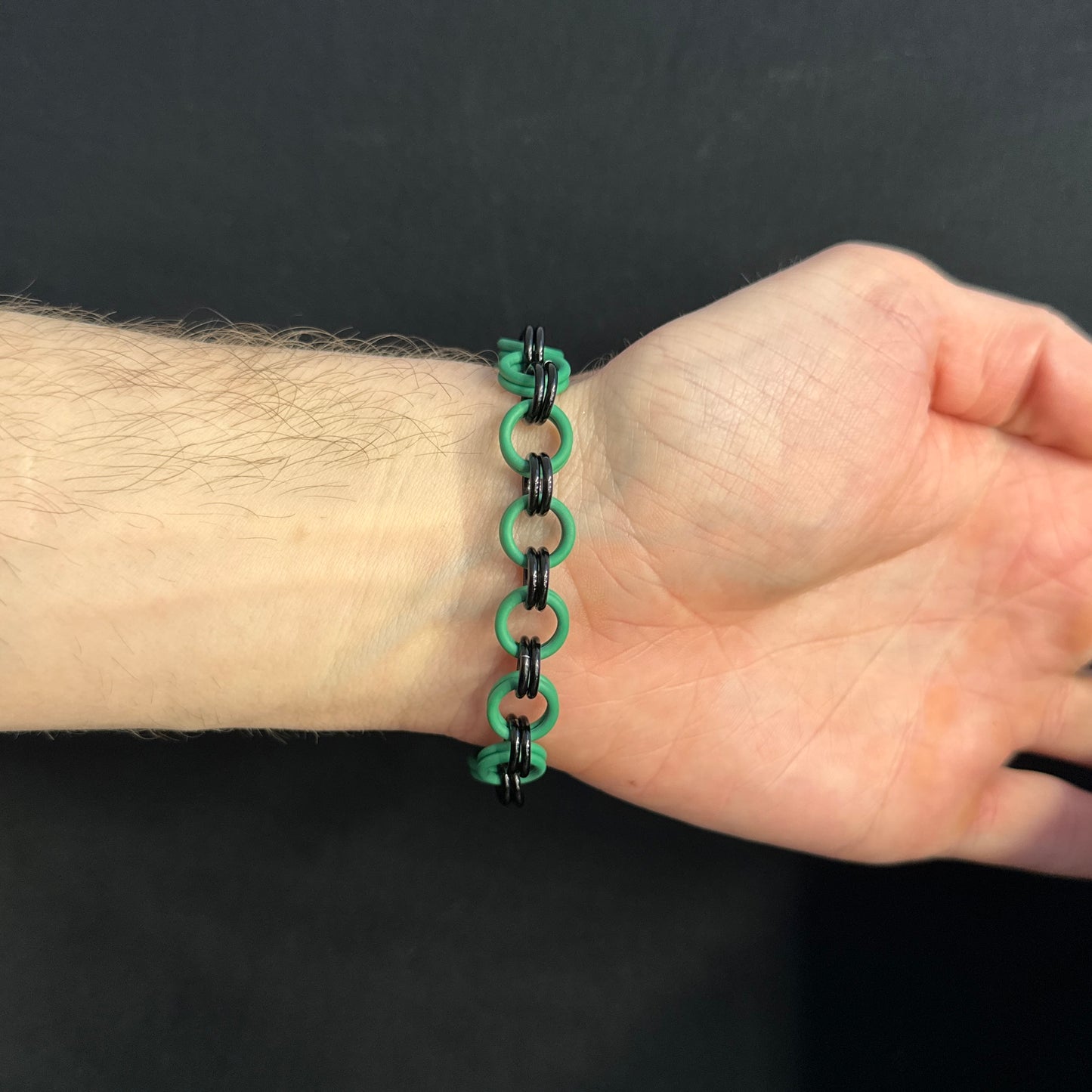 The Bracelet: Black / Green