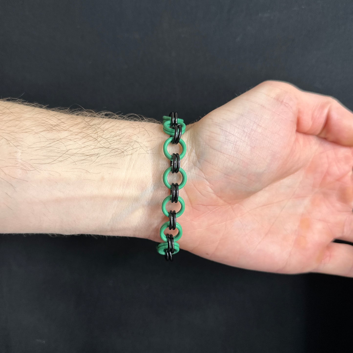 The Bracelet: Black / Green