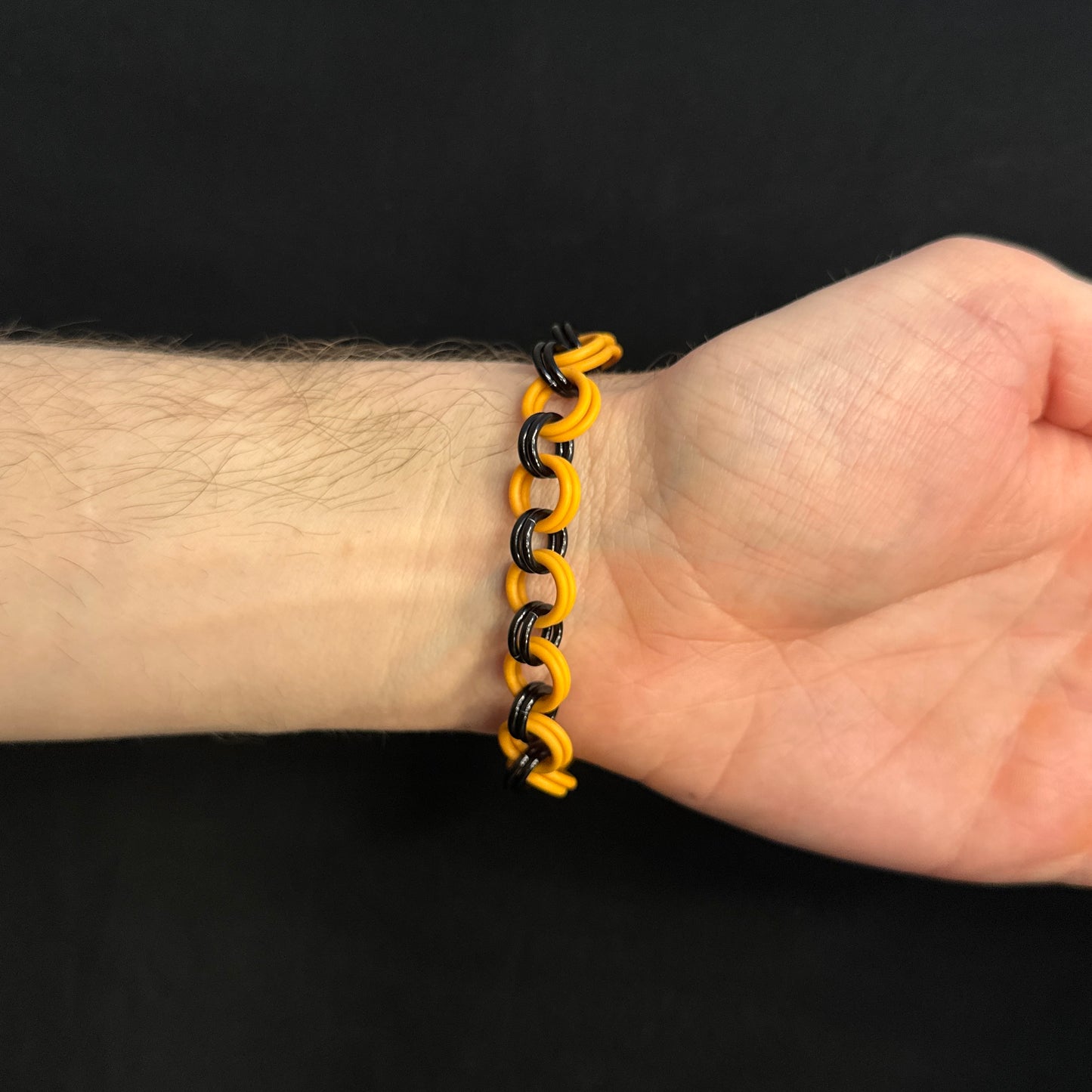 The Bracelet: Black / Orange