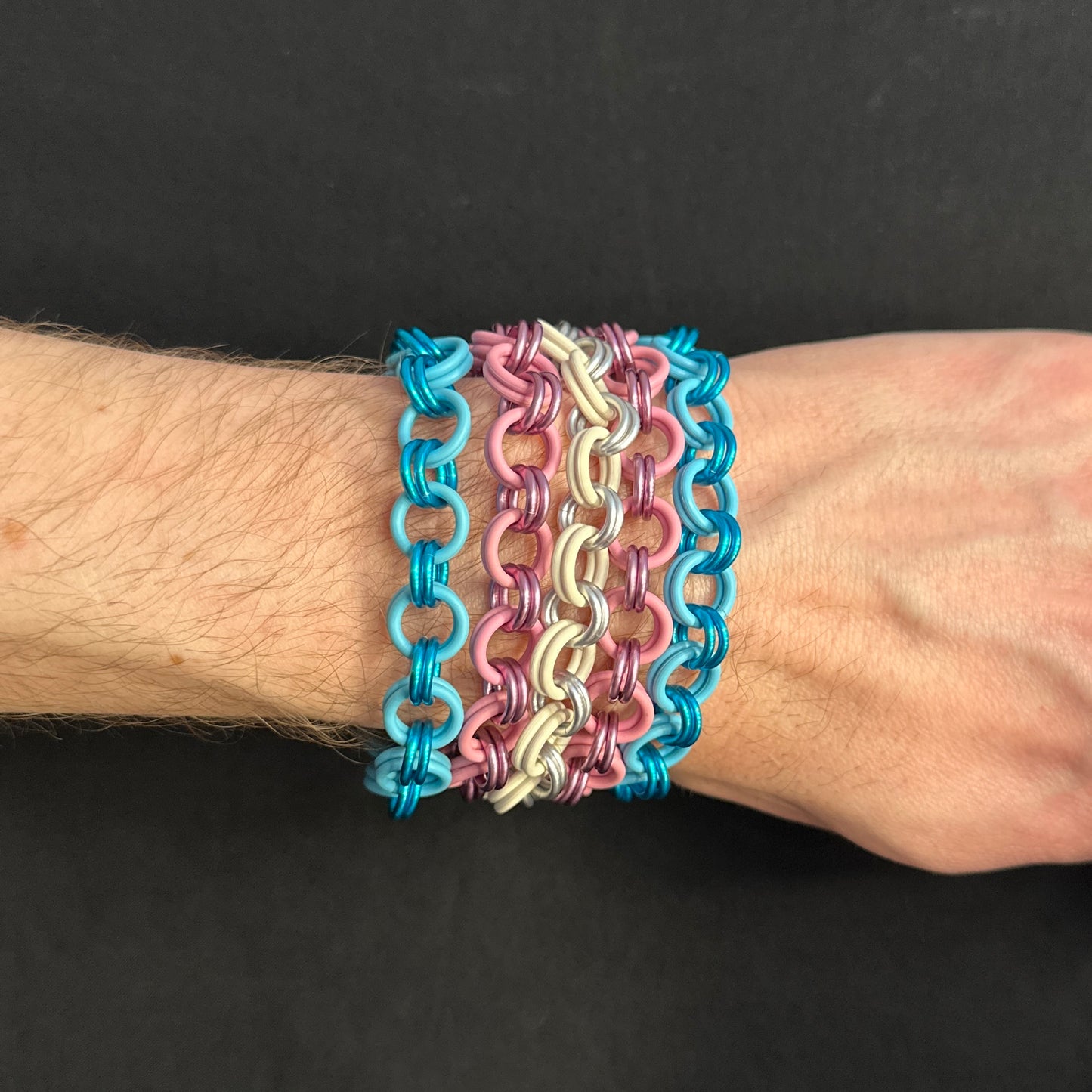 Bracelet Set: Trans Pride Five Pack