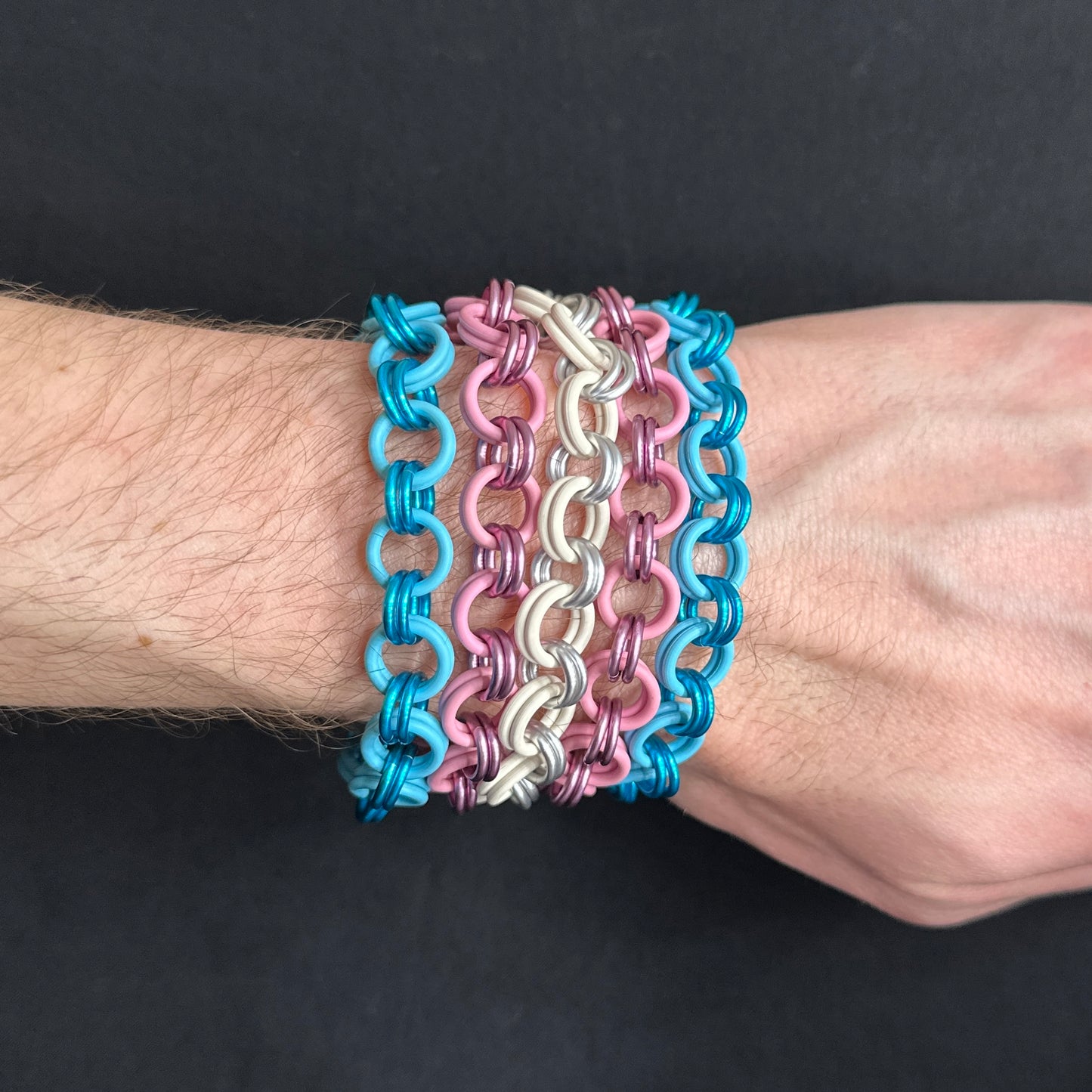 Bracelet Set: Trans Pride Five Pack
