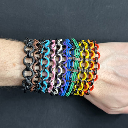 Bracelet Set: Full Color with Black Aluminum